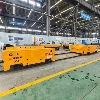 Chariot à rail automatisé de 20 tonnes + 25 tonnes de plateau tournant électrique automatisé, solution de gestion de production automatique à haute-efficacité